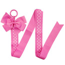 Wrapables Hair Clip and Hair Bow Holder, Hot Pink Polka Dots Wrapables