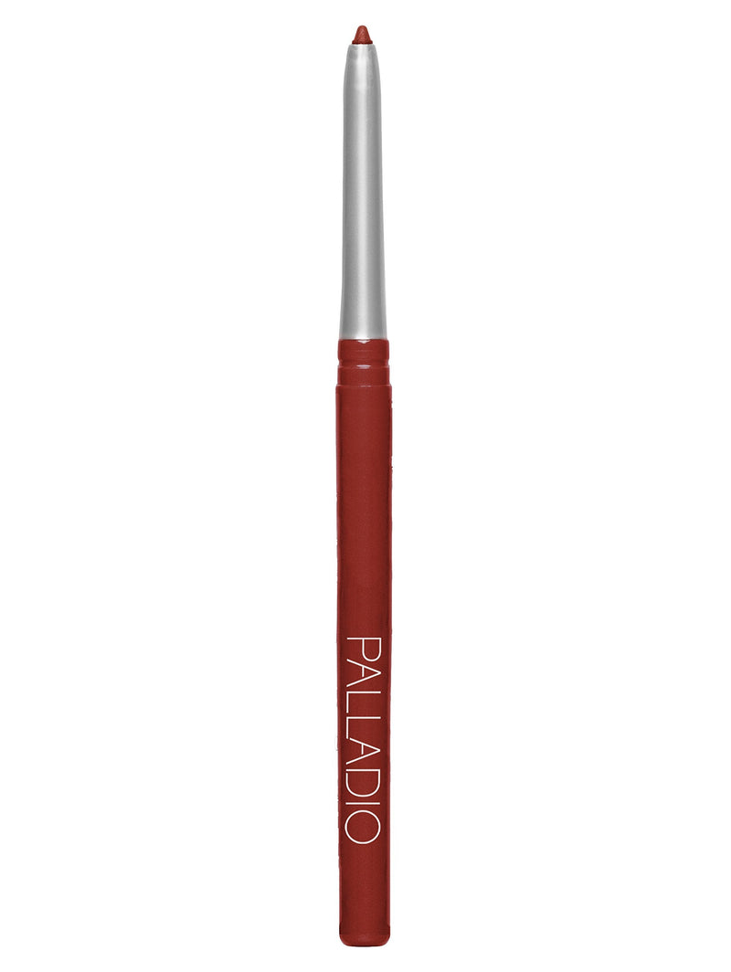 Palladio Retractable Waterproof Lip Liner High Pigmented and Creamy Color Slim Twist Up Smudge Proof Formula with Long Lasting All Day Wear No Sharpener Required, Raisin, 1 Count Palladio