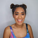 Chunky Circle - Rainbow Matte - Cosmetic Grade Chunky Glitter - Multi-Size Circle Shape - Festival Rave Makeup Face Body Nails Resin Arts & Crafts - Solvent Resistant Electric Bliss Beauty