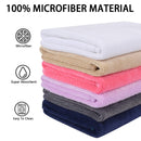 SINLAND Microfiber Facial Cloths Fast Drying Washcloth Absorbent Face Wash Cloth Soft Makeup Remover Cloths 12inch x 12inch SINLAND