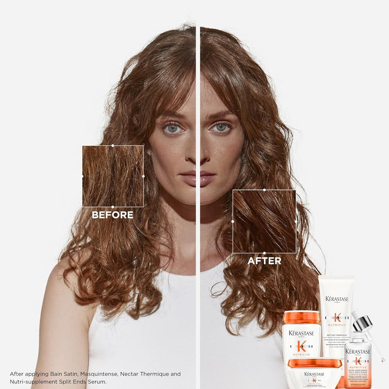 Kerastase Nutritive Bain Satin Shampoo | Gently Cleanses & Replenishes Moisture for Soft, Shiny Hair | With Plant-Based Proteins & Niacinamide | For Fine to Medium Dry Hair Infinity Warehouse