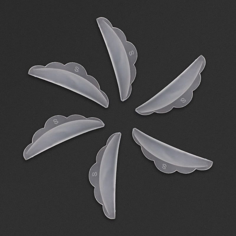Libeauty Lash Lift Pads Rods 6 Pcs Eyelash Perm Lift Silicone Rods 1 Size S S S Reusable Eyelash Perming Curler Shield Pads with Premium PU Storage Case for Perfect Lash Lifting (WHITE) Libeauty