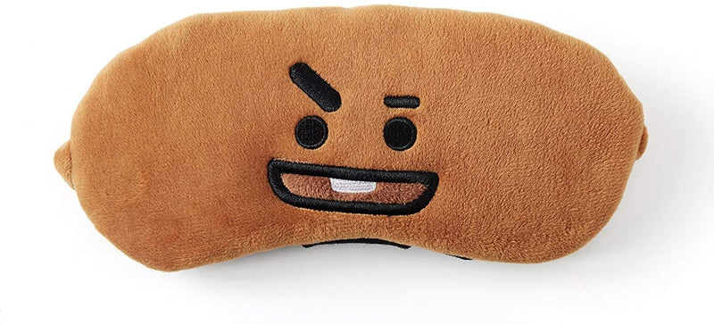 Concept One BT21 LINE Friends Sleep Mask, Eye Cover Blindfold for Sleeping, Brown, One Size Concept One