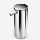 simplehuman 9 oz. Touch-Free Rechargeable Sensor Liquid Soap Pump Dispenser, Polished Stainless Steel & Lavender Moisturizing Liquid Hand Soap Refill Pouch, 34 Fl. Oz simplehuman