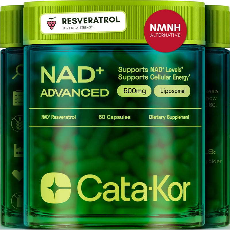 NMNH Supplement Alternative – Liposomal NAD + Resveratrol – 30-Day Supply – High Purity NAD Supplement for Energy & Healthy Aging – 60 Capsules Infinity Warehouse