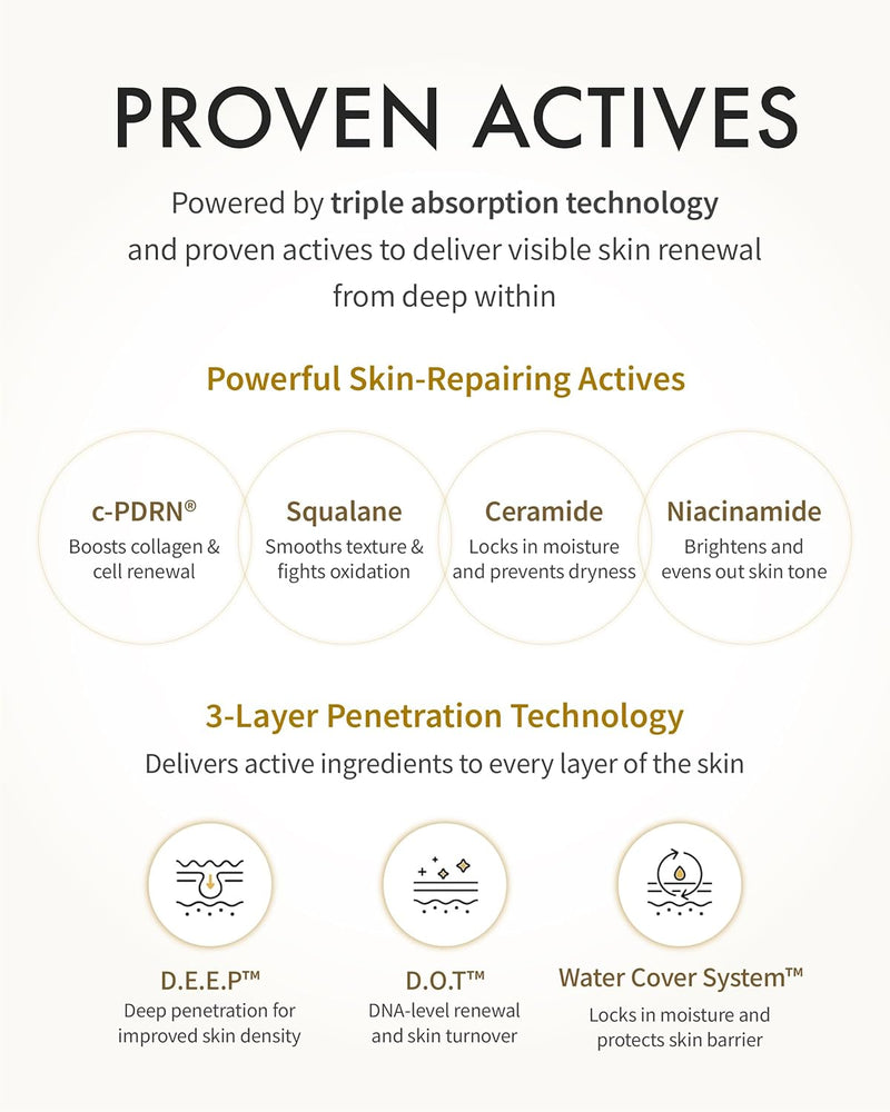 REJURAN® Dual Effect Ampoule, DOT DUAL c-PDRN® - Salmon DNA Face Serum for Deep Rejuvenation, Wrinkle Care, Firming, Skin Elasticity with Visible Anti-Aging Results. Korean Skincare (1.01 fl oz) Infinity Warehouse