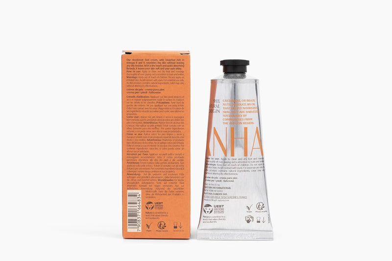 natura - Ekos Castanha Nourishing Foot Cream - Nourish & Soothe Dry Skin - Fast Absorbing - With Brazil Nut Oil to Deeply Moisturize - Vegan & Cruelty-Free - 2.6 oz (75g) Infinity Warehouse