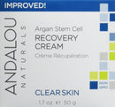 Andalou Naturals Argan Stem Cell Recovery Cream oz For Oily or Overreactive Skin Helps Clarify Cleanse Pores for Glowing Skin, Aloe Vera, 1.7 Ounce Andalou Naturals