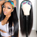 UNice Straight Headband Wig Human Hair Glueless None Lace Front Wig Brizilian Virgin Hair Headband Wig for Black Women 150% Density 24inch UNICE Store