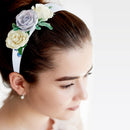 EAONE 16Pc White Satin Headbands for Women Wide Head bands Fashion Hard Headbands No Slip Headbands for Girls DIY Headbands 1.2 Inch EAONE