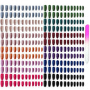editTime 12 sets/288pcs Solid Colors Matte Acrylic Ballerina Coffin False Nails Full Cover Fake Nails Tips Natural Medium False Nail with a Crystal Nail File (Matte Ballerina) editTime