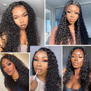 UpgradeU Lace Front Wigs Human Hair Pre Plucked for Women 150% Density 13x4 Water Wave Lace Front Wig Brazilian Wet and Wavy Human Hair Lace Front Wigs Natural Hairline (16 inch) UpgradeU