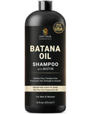 Batana Oil Shampoo and Conditioner Set - Biotin & Tea Tree Oil for Hair Growth & Thickness - Moisturizing & Nourishing Shampoo for Thinning Hair for Men & Women - 16 fl oz Each Infinity Warehouse