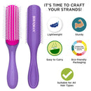 Denman Original Styler, 7 Row for Detangling, Blow-drying, Styling & Smoothing the Hair, African Violet D3 Denman