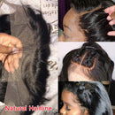 QTHAIR 14A 13x4 Lace Front Human Hair Wigs 16" Brazilian Body Wave Pre Plucked With Baby Hair Body Wave Brazilian Virgin Hair Lace Frontal Wigs for Black Women Natural Black Color QTHAIR Store