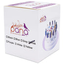 PANA Nail Drill Bit Holder Stand Display Organizer- Dust Proof Storage Container Box Case Tools for Home Use or Nail Salon - (48 Holes, Pink) PANA