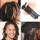 JISHENG Loc Extensions Human Hair Dreadlock 10inch Full Handmade Permanent Loc-Dreadlocks Extensions 30 Strands 0.8cm Width JISHENG