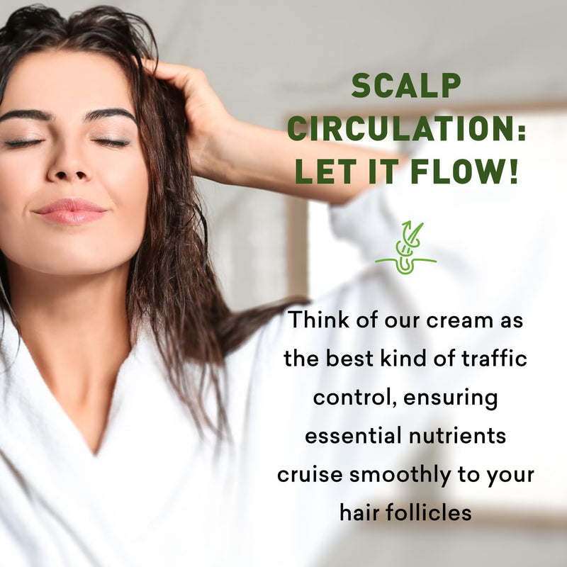 Bald Spot Hair Growth Cream | Scalp Treatment for Receding Hair | For Men and Women | Just Nutritive | 4 Oz Infinity Warehouse