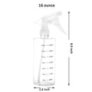 Youngever 5 Pack Empty Plastic Spray Bottles, Spray Bottles for Hair and Cleaning Solutions (16 Ounce) Youngever Store