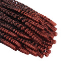 1 Pack Spring Twist Braiding Hair Spring Twists Bomb Twist Hair Synthetic Fiber Fluffy Twist Crochet Braids Low Temperature Twist Crochet Hair for Black Women Braiding Hair(12inch,T1B/350) LIYATE Store