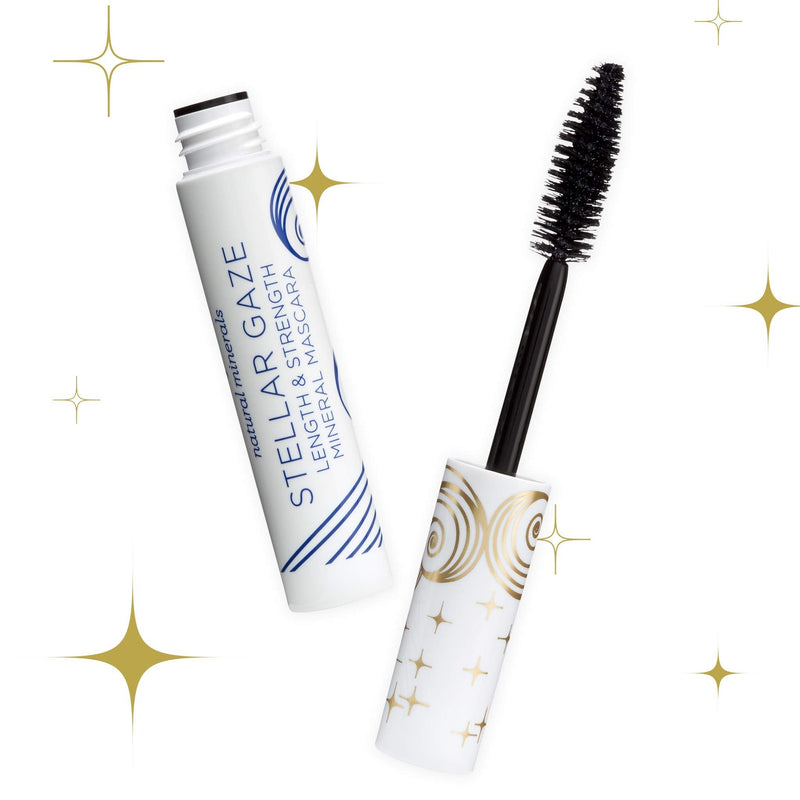 Pacifica Beauty Stellar Gaze Length & Strength Black Mascara, For Volume and Length, Vitamin B + Coconut, Natural Lash Effect, Silicone, Sulfate + Paraben Free, Vegan and Cruelty Free Pacifica