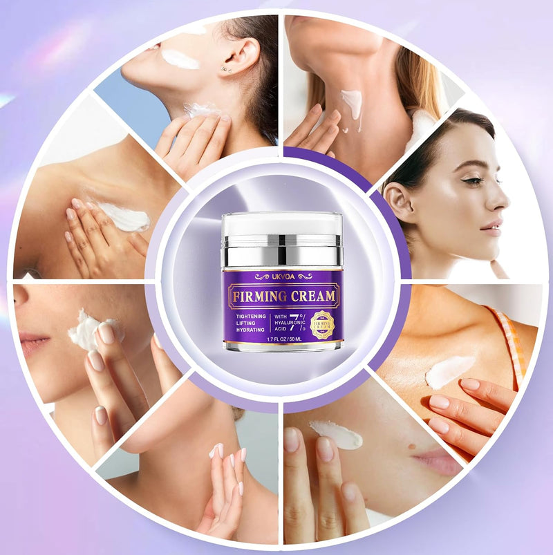 Neck Firming Cream, Anti-Aging Face Moisturizer for Women with Retinol, Collagen & Hyaluronic Acid, Tighten and Lift Neck Cream 1.7 Fl Oz Infinity Warehouse