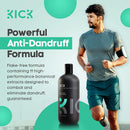 Kick Mens Conditioner (Tea Tree and Peppermint) for Dandruff and Hair Loss - Proven High Performance Pro-Nourishing Mens Natural Anti Dandruff Treatment (17.5 ounces) Kick