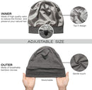 Satin Bonnet Lined Sleeping Beanie Hat Bamboo Headwear Frizzy Natural Hair Nurse Cap for Women and Men CAPLORD
