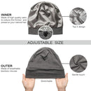 Satin Bonnet Lined Sleeping Beanie Hat Bamboo Headwear Frizzy Natural Hair Nurse Cap for Women and Men CAPLORD