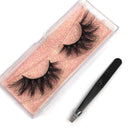 GOO GOO Mink Eyelashes, Middle Long Crossed Cluster Type False Eyelashes 20mm Natural Layered Effect Hand Made Strips Siberian 3D Mink Lashes Fluffy Full Fake Eyelashes GOO GOO Store