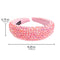 SP SOPHIA COLLECTION Women's Sparkling Crystal Padded Rhinestone Wide Bejeweled Hair Headband Party Hairband Hair Accessories in Pink SP Sophia Collection Store