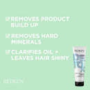 Redken Detox Hair Cleansing Cream Clarifying Shampoo | For All Hair Types | Removes Buildup & Strengthens Hair Cuticle martinandmark.com