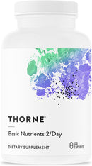 THORNE - Basic Nutrients 2/Day - Comprehensive Daily Multivitamin with Optimal Bioavailability - Vitamin and Mineral Formula - Gluten, Dairy & Soy-Free - 120 Capsules - 60 Servings Infinity Warehouse