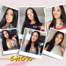 Stamped Glorious Black Wig Long Straight Middle Part Wigs for Women Synthetic 30 Inch Women Long Hair Wigs Daily Party Use(Black) Stamped Glorious Store