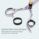 Professional Hair Cutting Scissors, 6.5 Inch ULG Barber Shears Scissors, Japanese Stainless Steel Haircut Scissors, Salon Razor Edge Series Hair Scissors with Adjustment Tension Screw ULG
