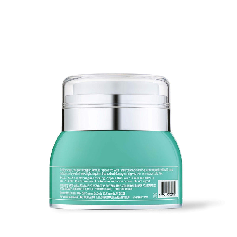 Urban Skin Rx® HydraBalance Instant Moisture Infusion | Luxurous, Fragrance-Free Formula Provides Intense Hydration and a Youthful Looking Glow, Formulated with Squalane and Hyaluronic Acid | 1.69 Oz Urban Skin Rx