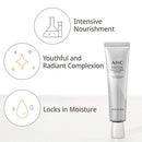 AHC Aesthetic Hydration Cosmetics Facial Moisturizer Essential Eye Cream for Face AntiAging Hydrating Korean Skincare OZ, 0.33 Ounce AHC