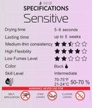 Sensitive Eyelash Extension Glue Stacy Lash 0.34fl.oz/10ml / 5-6 Sec Drying time/Retention – 4-5 Weeks/Professional Use Black Adhesive Infinity Warehouse