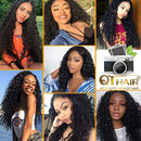 QTHAIR 12A Brazilian Deep Wave Human Hair Lace Frontal Wigs(16",13x4 Wig,Natural Color)150% Density Pre Plucked Natural Hairline with Baby Hair 100% Virgin Brazilian Deep Wave Hair QTHAIR