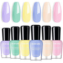 Morovan Fingernail Nail Polish Set: Holographic Metallic Ombre Lacquer Air Dry Nail Polish Regular Nail Pack 0.27oz Glitter Finger Nail Bulk Toenail Polish Kit Halloween Fall Gift for Women Infinity Warehouse