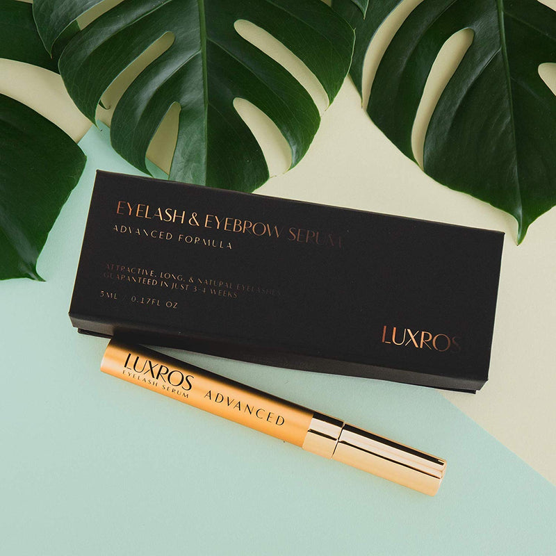 Eyelash & Eyebrow Serum - Eyelash Growth Serum to Grow Lashes - Eyelash Enhancer - Eyebrow Serum Rapid Growth - Thicker, Stronger, Healthier Lashes & Brows 5ml LUXROS