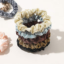 Scrunchies Silk Satin Hair Ties - Elestics Ponytail Holder Hair Bands Small Scrunchy For Thick Curl Hair No Crease Hair Ties Accessories Soft Ropes No Hurt Your Hair for Women and Girls Ivyu