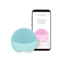 FOREO LUNA mini 3 Silicone Facial Cleansing Brush for All Skin Types Mint, Ultra-hygienic, 30-sec Glow Boost Mode, 12 Intensities, 400 uses/USB Charge, App-connected, 2-year Warranty FOREO