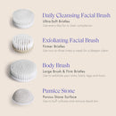 Vanity Planet Replacement Exfoliating Facial Brush Head compatible with Spin for Perfect Skin, Water Resistant, Quick-Drying, Replacement Exfoliating Brush Vanity Planet