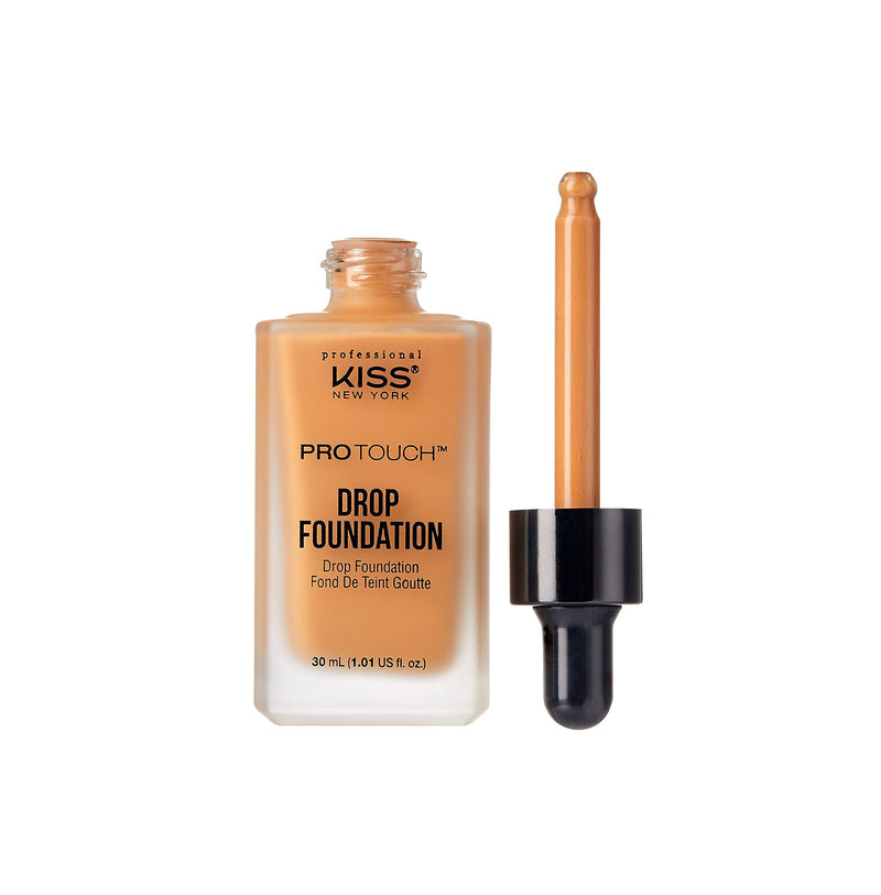 Kiss NY Professional PRO TOUCH Drop Foundation KPDF340 (Caramel) KISS