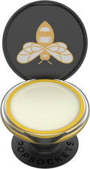 PopGrip Lips: PopSockets Swappable Grip and Burts Bees Lip Balm for Phones and Tablets - Bee Logo Black PopSockets