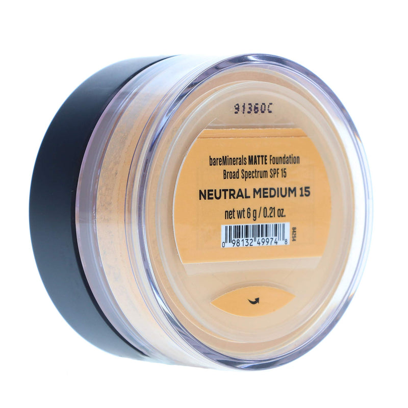 bareMinerals Matte SPF 15 Foundation, Neutral Medium 15, 0.21 Ounce bareMinerals
