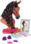 Breyer Horses Mane Beauty Horse Styling Head | Blaze | Black Extra-Long Silky No Tangle Mane | 10" x 4.25" x 4.25" | Styling Book, Brush, Hair Coils, Hair Clips, Elastics | Horse Toy | Model