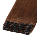 MY-LADY Double Weft 100% Remy Human Hair Clip in Extensions 10''-22'' Grade 7A Quality Full Head Thick Thickened Long Soft Silky Straight 8pcs 18clips Off Black (24" / 24 inch 170g,