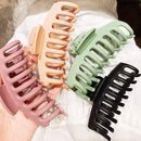 Big Claw Clips 4 Inch Nonslip Hair Clip Banana Large matte rubber for Women and Girls Think Curly Hair French Design Accessories (4 Packs) Aileam